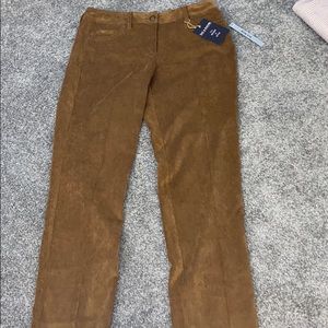 Tan corduroy ankle length pants